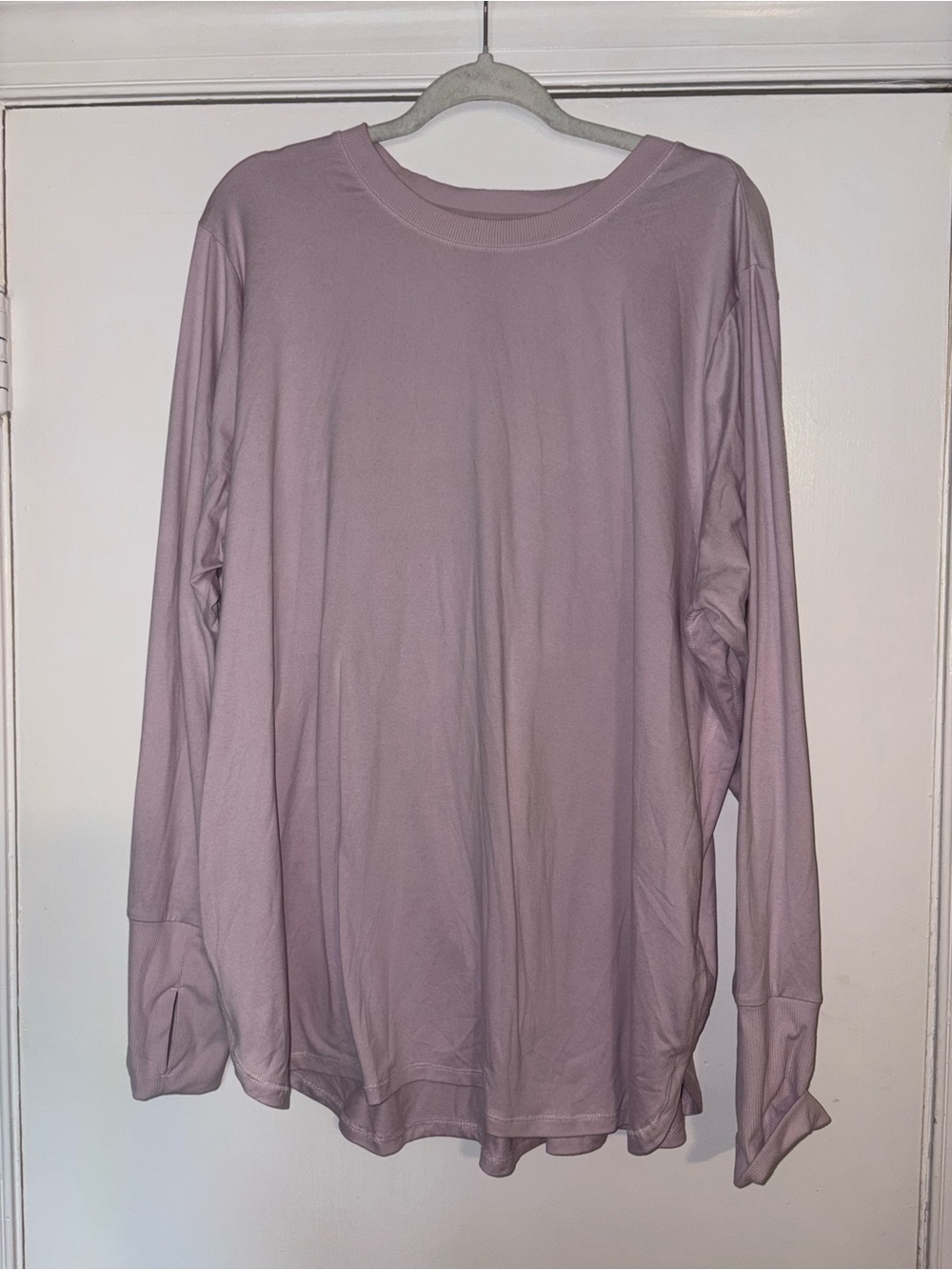 RBX 2X Mauve Long Sleeve Performance Tunic Top Thumbholes Plus Size
